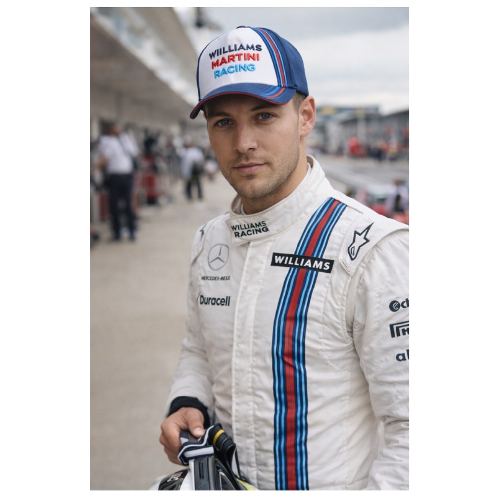 Williams Martini F1 Racing UNISEX Navy/White Six Panel Curved Brim Hat